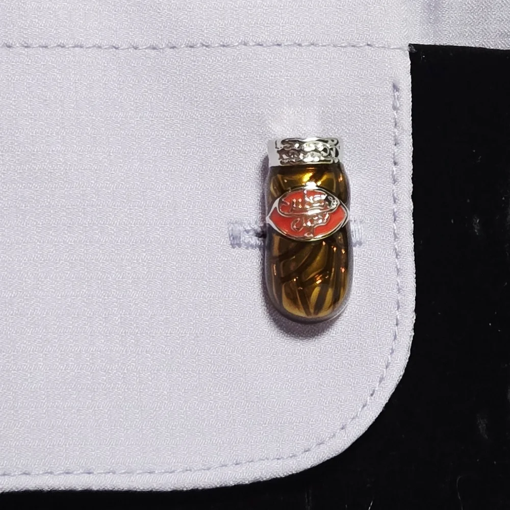 Brown Cuban Cigar Men’s Novelty French Cufflinks Silver Plated Bullet Back Gift